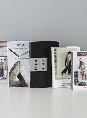 高档假书仿桌真书装意饰品创摆设办公室摆件书壳客厅面样板房道具