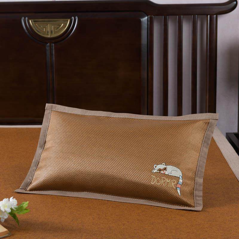 夏季午睡枕冰丝2025冰藤凉枕宝宝双面凉席枕头婴童荞麦枕幼儿园夏,淘宝优惠券,粉丝福利购,淘宝优惠卷