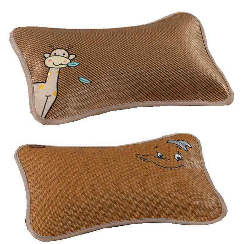 夏季午睡枕冰丝2025冰藤凉枕宝宝双面凉席枕头婴童荞麦枕幼儿园夏,淘宝优惠券,粉丝福利购,淘宝优惠卷