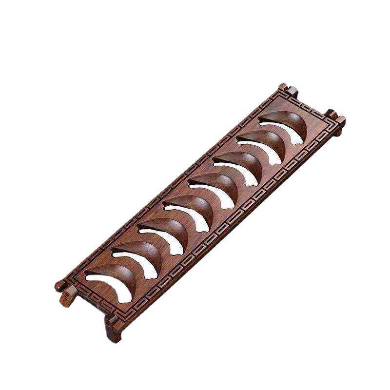 Tea set rack small cup rack table table table Chinese solid wood ancient shelf tea cup household storage placement rack