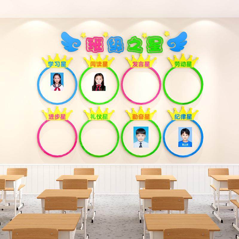 班级之星墙贴纸教室布置装饰神器小学文化建设小组学习标兵评比栏,淘宝优惠券,粉丝福利购,淘宝优惠卷