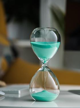 沙漏计时器元旦节礼物桌面摆件创意生日玻璃时光时间沙漏30分钟