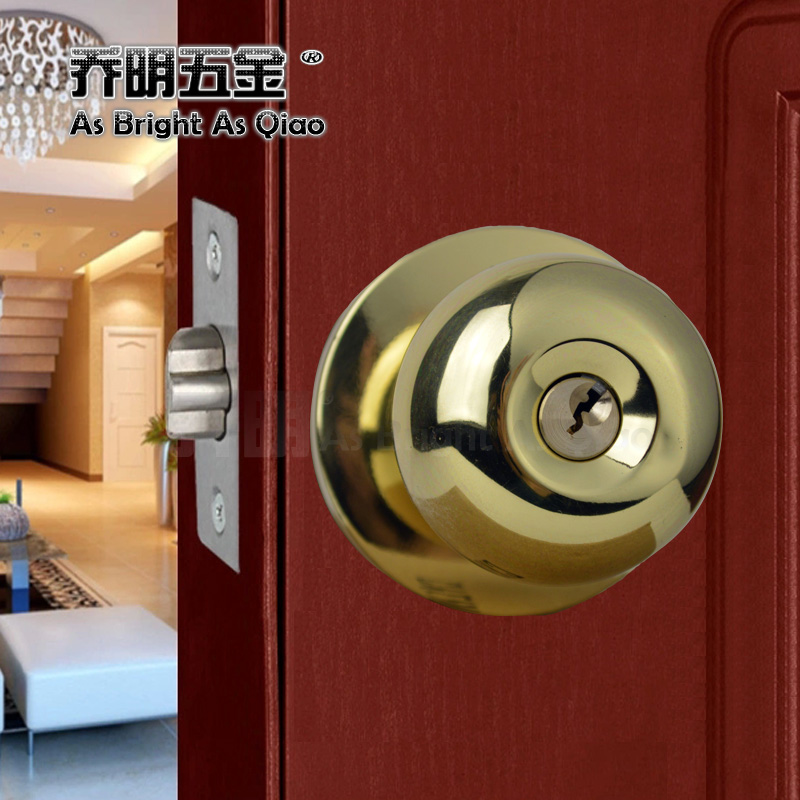 Buy Indoor 304 Light Golden Ball Lock Round Lock Lock The Doors Spherical Ball Lock Lock The Bedroom Toilet Room Door Lock Free Shipping In Cheap Price On Alibaba Com