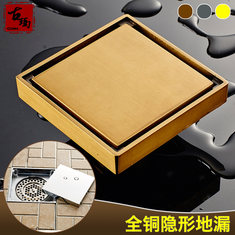 Buy Invisible Floor Drain Odor Entire Copper Bathroom Floor Drain