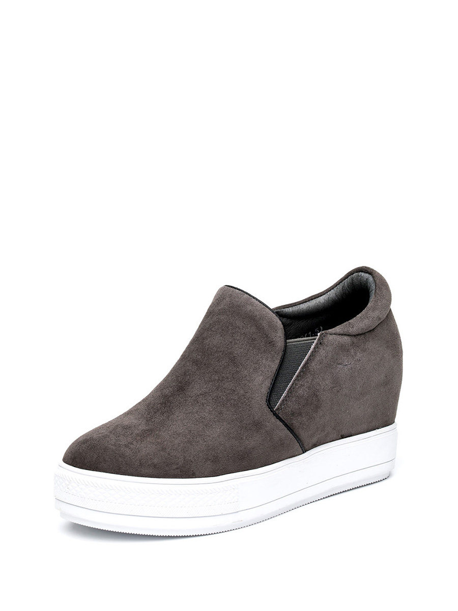 dark grey platform heels