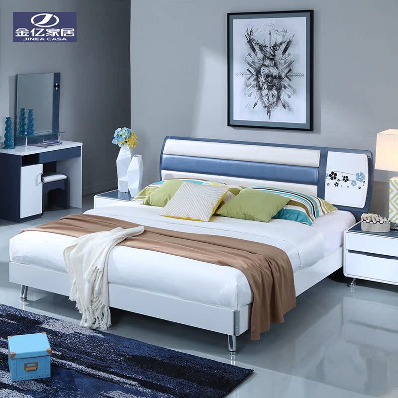 Kim Billion Furniture Double Bed Soft Leather Bag Kim Billion Furniture Double Bed Soft Leather Bag Bedroom Bedside Cabinet Portfolio Minimalist New In Price On M Alibaba