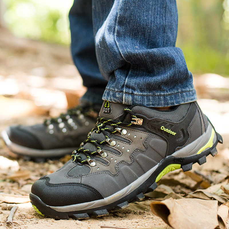 hiking shoes with jeans