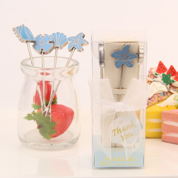 Promotional Wedding Favor Supplies Gift Ideas Promotional Wedding Favor Supplies Gift Ideas Small Bo Stainless Steel Fruit Fork Of The Sea In Price On M Alibaba