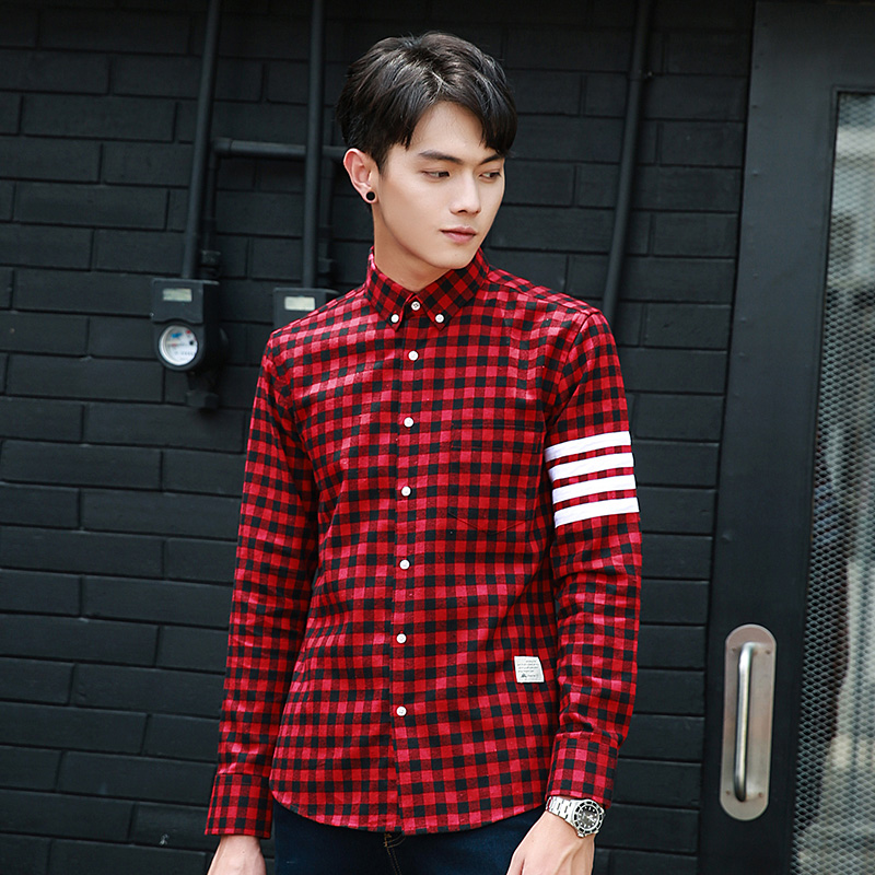 thin checkered shirt