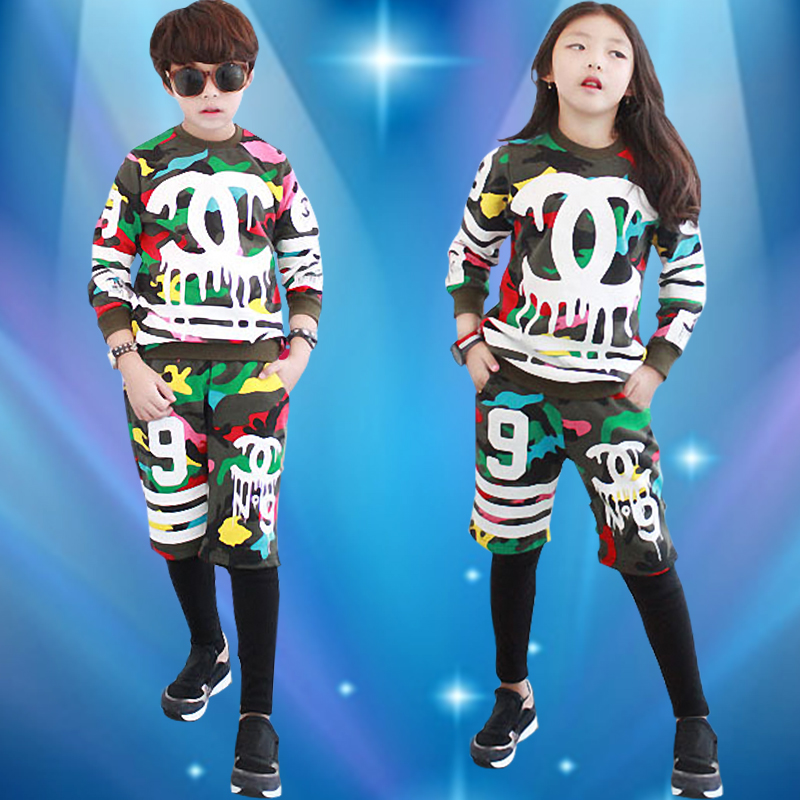 Boys Shirts Dance Hiphop Long Sleeve Girls Causal Shirts Summer
