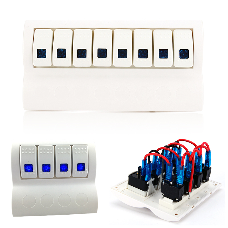 Buy Yacht Switch Combination Switch Panel Car Rv Modification Accessories 4 Atilde 6 Atilde 8 Group Rocker Switch 12 24 V In Cheap Price On M Alibaba Com