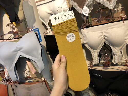 5双包邮丽菲扬iFia春夏季薄款韩国纯色卷边堆堆袜女ins潮袜中筒 - 图1