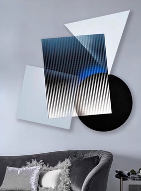 亚克力几何立体实物现代简约 客厅装饰画 沙发背景墙玄关餐厅新品