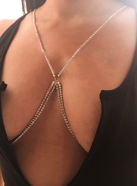 度假风比基尼闪钻文胸链时尚新品