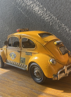 美国的士模型摆件复古汽车