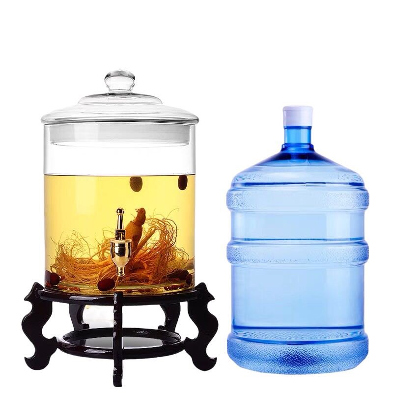 广口大容量泡酒玻璃瓶带龙头50斤100斤家用密封酒罐泡酒专用酒坛,淘宝优惠券,粉丝福利购,淘宝优惠卷