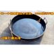 Wrought iron round flat-bottomed iron plate pot, heightened and thickened, uncoated scallion pancakes, pancakes, egg-filled pancakes, fried dumplings, potstickers