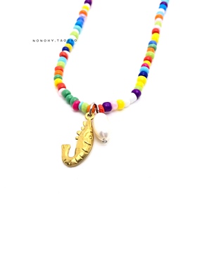 bkpp手机广告黄珠金鱼项链圈奶酷