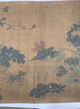 宋 佚名 瓜果草虫图 书法国画作品长卷 临摹学习资源 微喷复制品