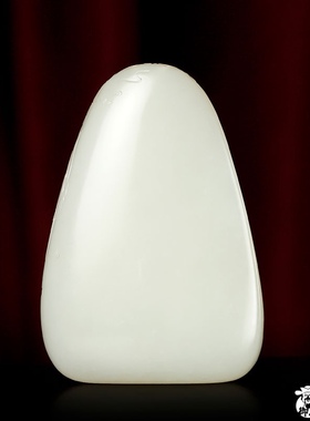 新疆和田黄皮白玉籽料文殊菩萨110.2克天然玉石籽料挂坠