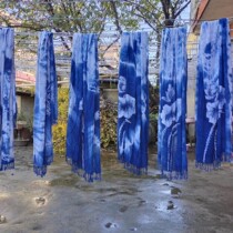 Brand new Guizhou Anshun wax dyeing and dyeing blue-dyed scarf shawl