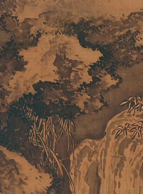 古代国画画芯装饰挂轴微喷复制