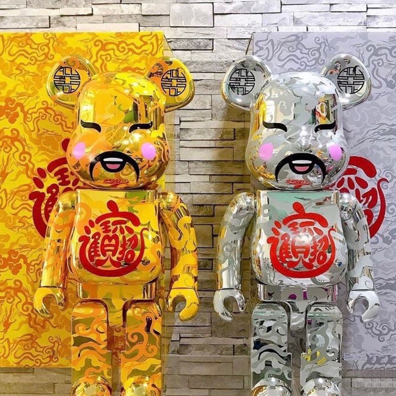 bearbrick 财神爷积木熊暴力熊达摩手办开业新年柜台摆件客厅摆件 - 图2