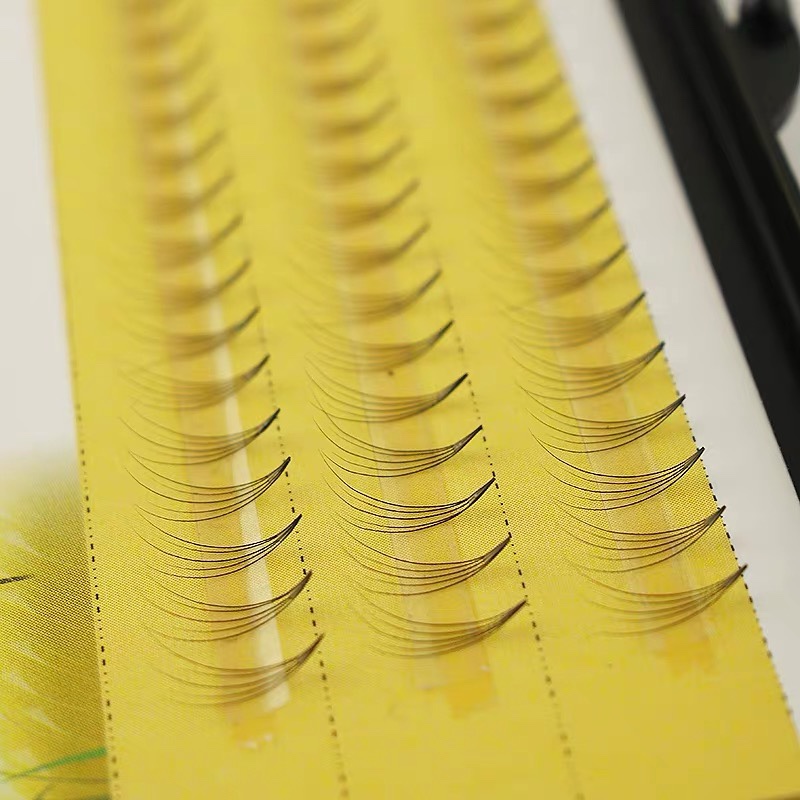 稻草人自然假睫朵毛单簇5根鸡爪简易自己接种植送镊子热卖 - 图0