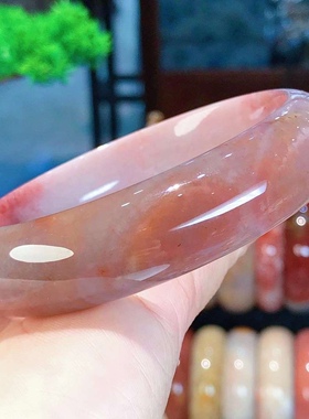 一博珊福精品天然珊瑚玉紫冰手镯女