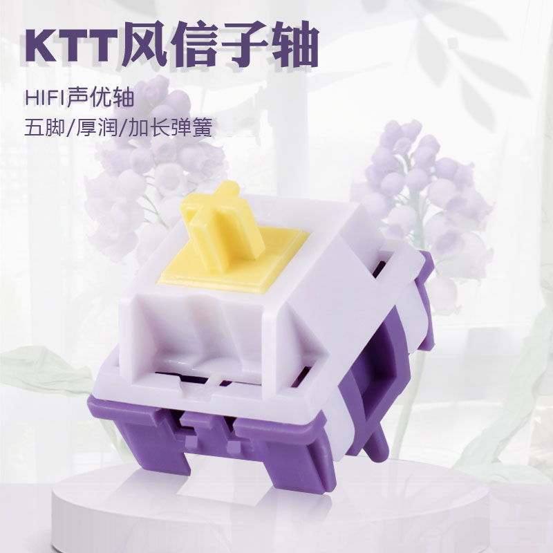 KTT康腾特风信子轴五脚线性轴客制化DIY机械轴体杜邦厚润hifi音 - 图0