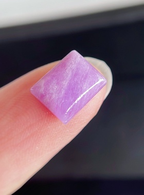 「玺玲珑」果冻冰桃红樱花舒俱来魔方 果酱红粉紫戒面方形裸石