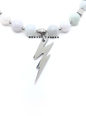 朱正廷同款碧绿天然玉石项链