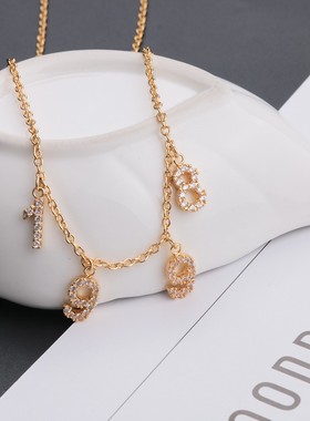 可定制欧美网红同款ANGEL锆石