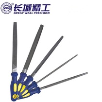 Great Wall Seiko filing knife plastic handle in tooth pliers Workers filing steel filing steel filing knife triangular semi-circle flat filing round filing and filing