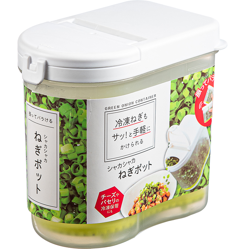 日本葱姜蒜收纳盒冰箱葱花保鲜盒食品级翻盖沥水大蒜香菜冷冻盒子 - 图3