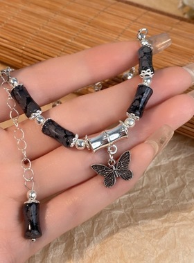 新中式蝴蝶串珠手链ins小