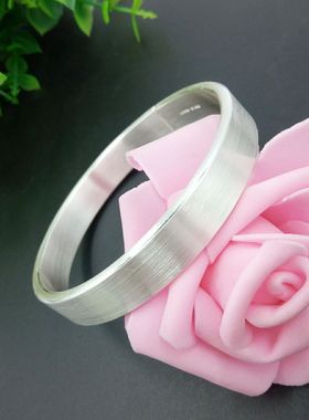 实心手工手镯足银999民族风男女