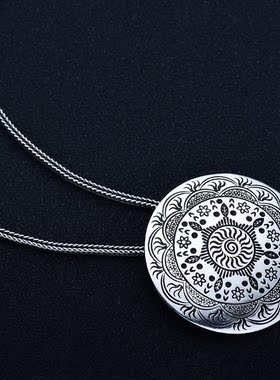 项坠足银挂件银饰品纯银