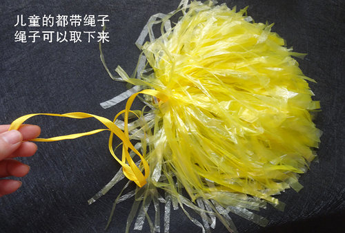 成人纯手工塑料花毽子 彩色塑料毽子 幼儿园手工课塑料袋变废为宝 - 图3