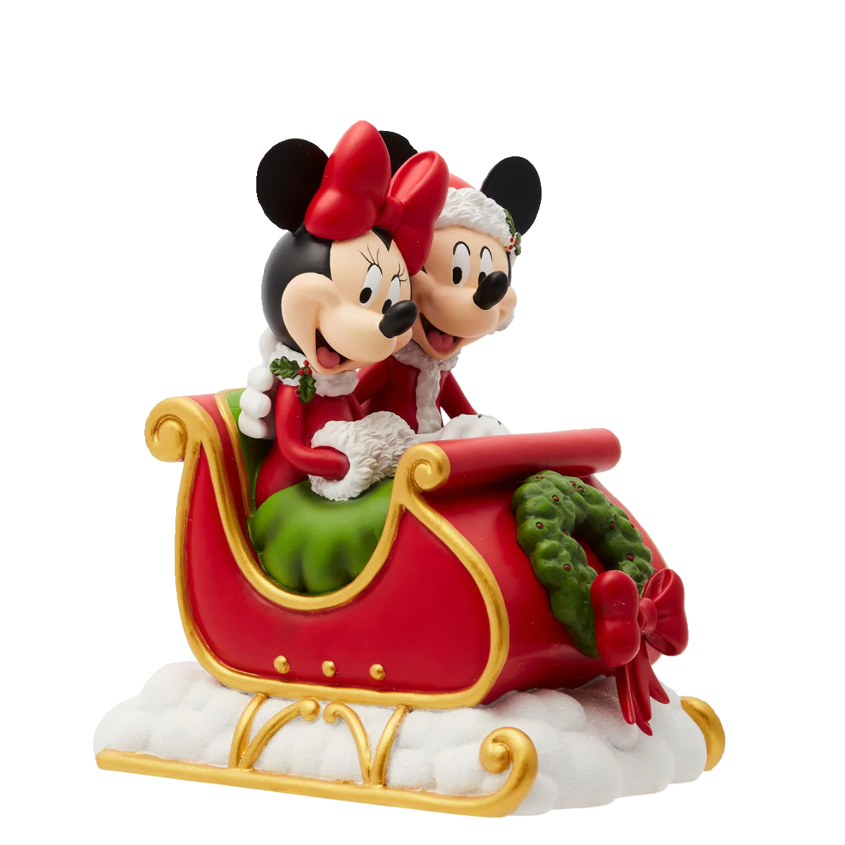 【Disney美国代购】Holiday Mickey Minnie圣诞节米奇米妮摆件 - 图3