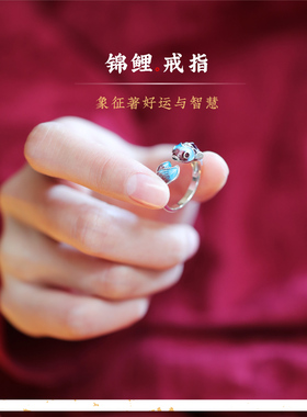 时尚新颖戒指925银宫廷民族风女