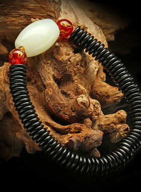 七彩云南和田玉路路通男女款手串