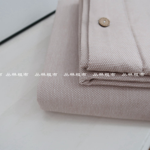 慵懒时光 纯棉老粗布不粘身凉席加厚床单三件套枕套夏透气全棉 - 图0