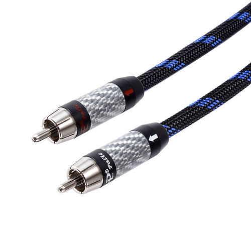 张扬/ZY Cable发烧级3.5立体声转双莲花RCA音频信号线 圆声带行货 - 图0