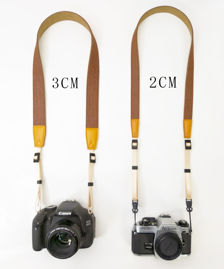 摄途牛仔窄款相机背带减压微单相机肩带拍立得相机带复古单反背带-图0