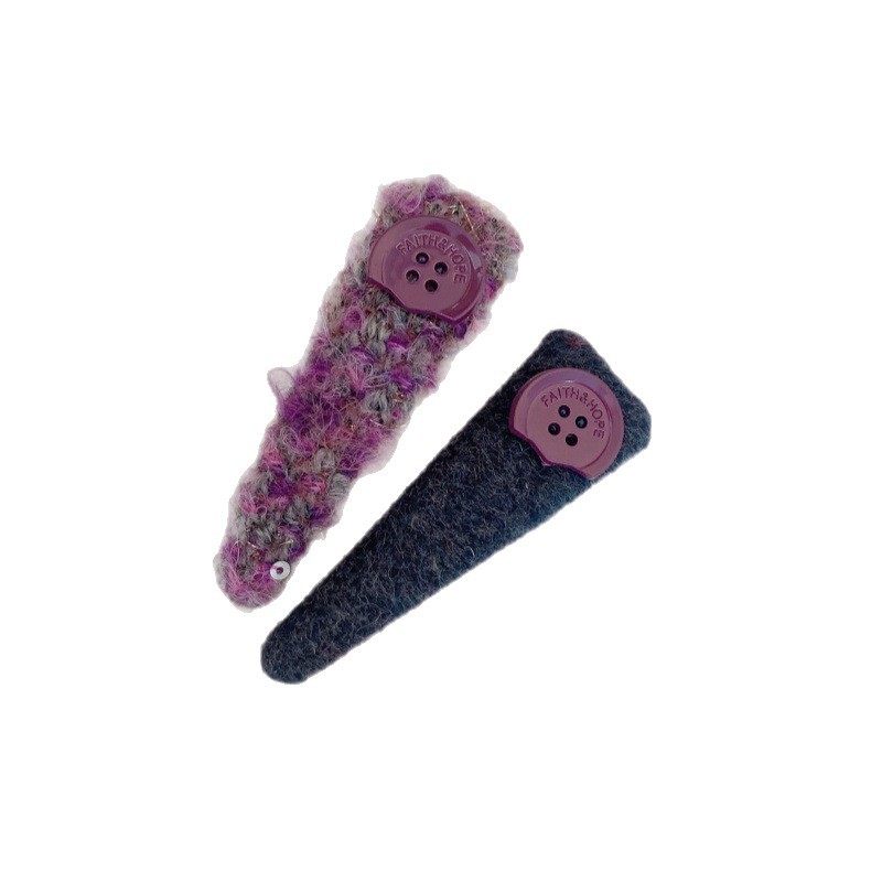 韩系字母紫色发夹女一字侧边夹发卡2025新款高端前额刘海夹子头饰,淘宝优惠券,粉丝福利购,淘宝优惠卷