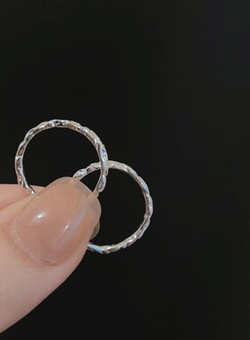 爱唯雅925纯银糖纸戒指女