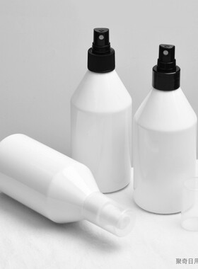 透明塑料300ml小喷壶白色分装瓶