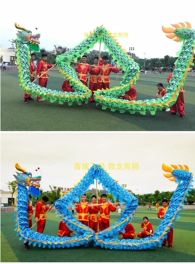 舞龙道具中国龙国标三号龙绸布龙