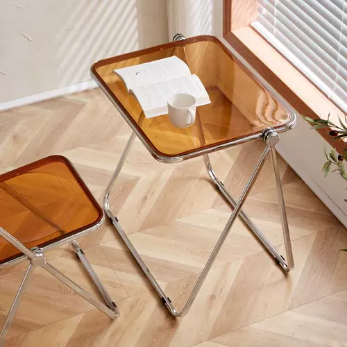 Акриловый складной стол прозрачный сеть красного цвета ins ins ind wind Balcon